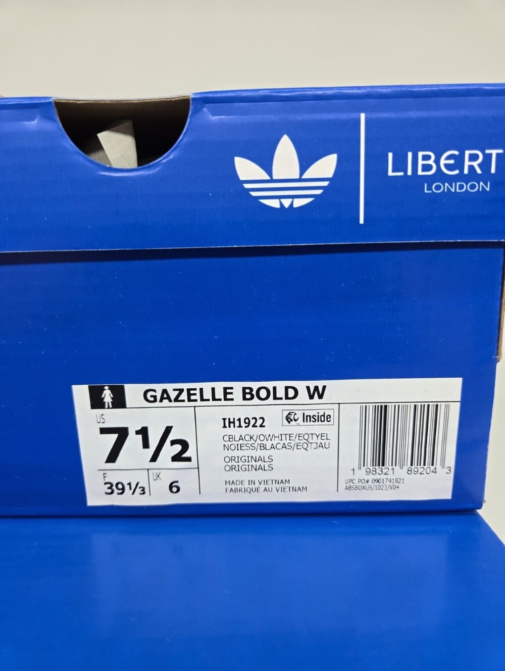 adidas Liberty London Gazelle Bold IH1922 Black Floral Women's Shoes Size 7.5 - Picture 8 of 8